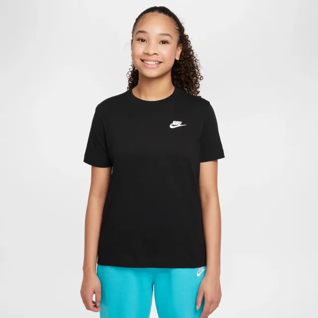 Nike Sportswear Older Kids' T-Shirt (Extended Size) - Black
