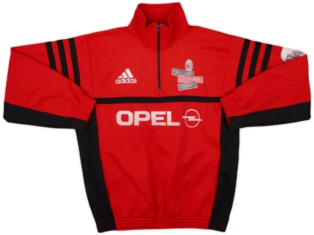2002-03 AC Milan 'Junior Camp' adidas 1/4 Zip Drill Top - 7/10 - (M.Boys)
