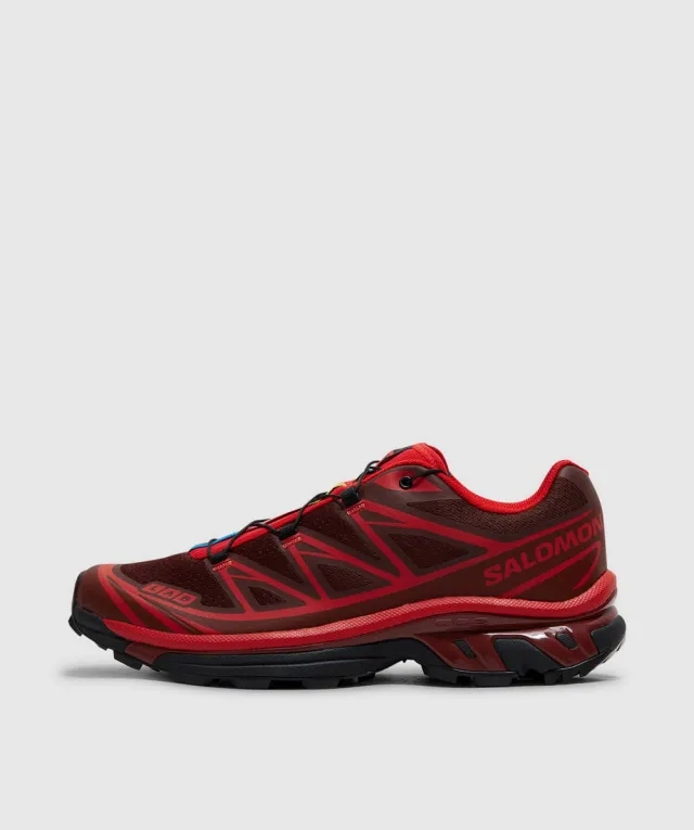 Salomon S LAB Xt-6 Sneaker - Rum Raisin/High Risk Red/Fired Brick