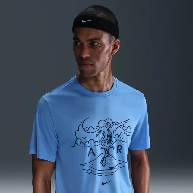 Nike Men's Dri-FIT Basketball T-Shirt - Blue - Polyester