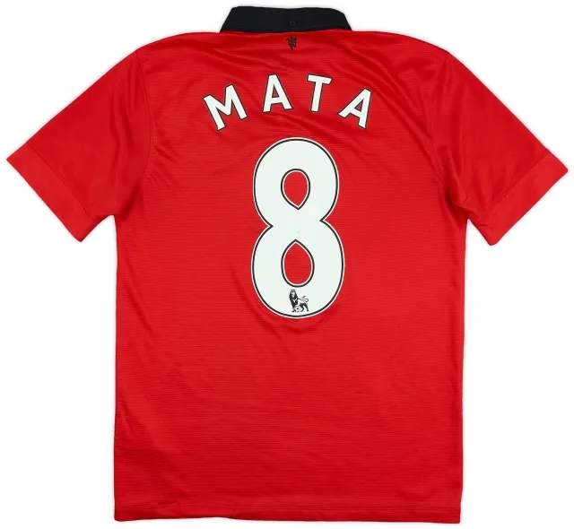 2013-14 Manchester United Home Shirt Mata #8 - 5/10 - (M)