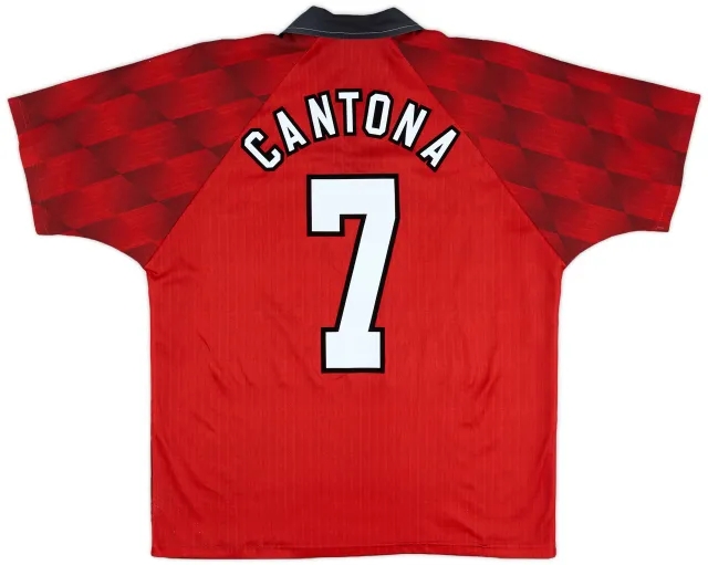 1996-98 Manchester United Home Shirt Cantona #7 - 7/10 - (M)