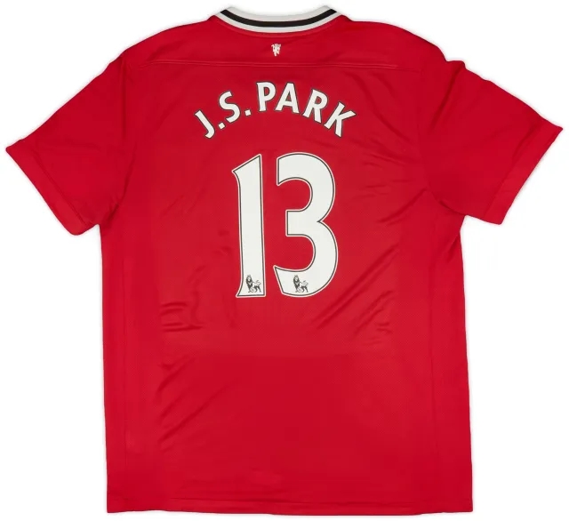 2011-12 Manchester United Home Shirt J.S. Park #13 - 6/10 - (XL)