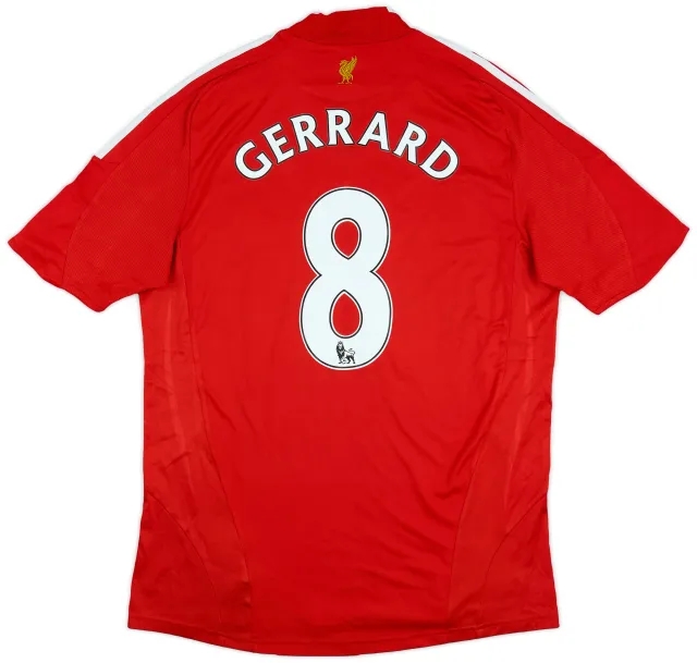 2008-10 Liverpool Home Shirt Gerrard #8 - 6/10 - (M)