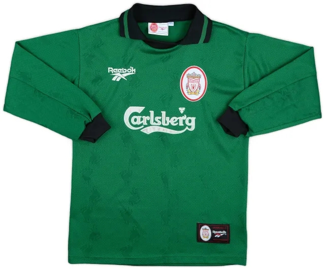 1996-97 Liverpool GK Shirt - 9/10 - (M.Boys)