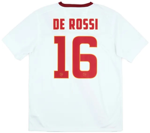2014-15 Roma Away Shirt De Rossi #16 - 7/10 - (L)