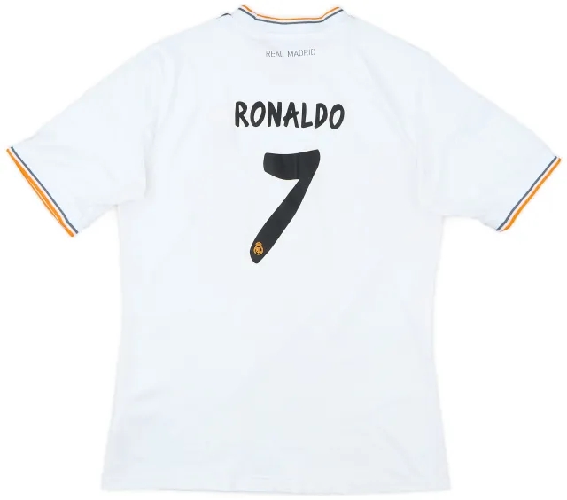 2013-14 Real Madrid Home Shirt Ronaldo #7 - 7/10 - (L.Boys)