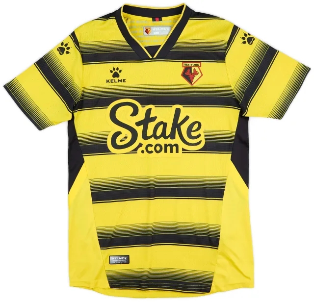 2021-22 Watford Home Shirt - 9/10 - (S)