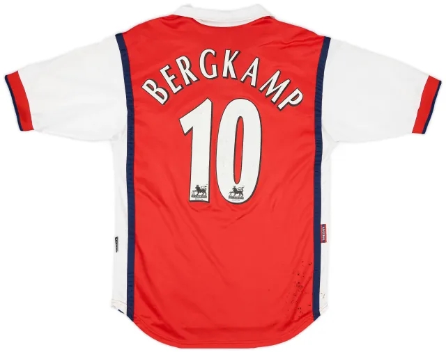 1999-00 Arsenal Home Shirt Bergkamp #10 - 5/10 - (XS)