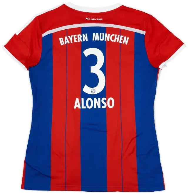 2014-15 Bayern Munich Home Shirt Alonso #3 - 10/10 - (Women's XL)