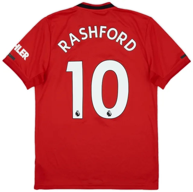 2019-20 Manchester United Home Shirt Rashford #10 - 7/10 - (M)