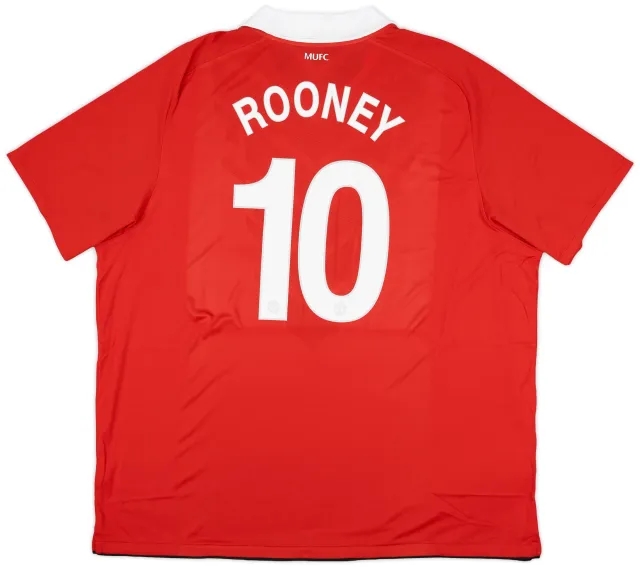 2010-11 Manchester United Home Shirt Rooney #10 (3XL)