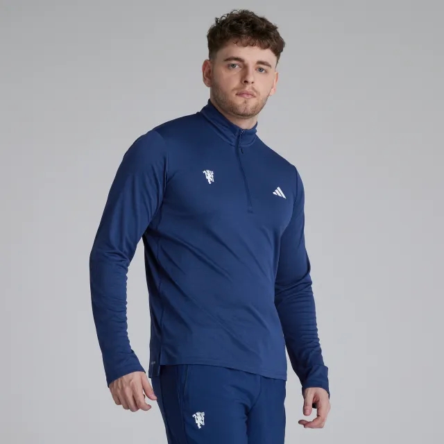 Manchester United x adidas Essentials Training AEROREADY 1/4 Zip Blue