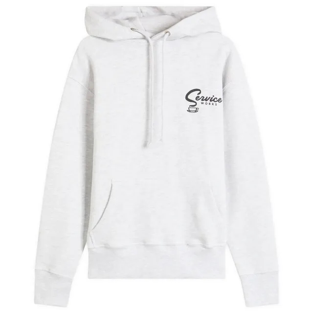 Service Works Men's Espresso Hoodie Ash