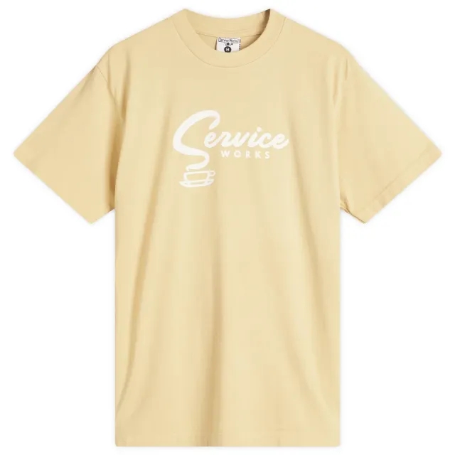 Service Works Men's Espresso T-Shirt Khaki