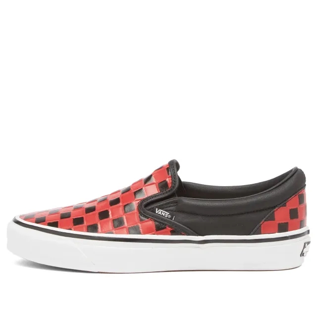 Vans OTW Classic Slip-On 98 Vibram Sneaker Check Black/Racing Red