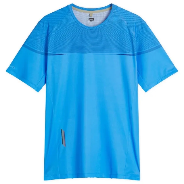 SOAR Men's Printed Tech T-Shirt Blue/Navy Stripe