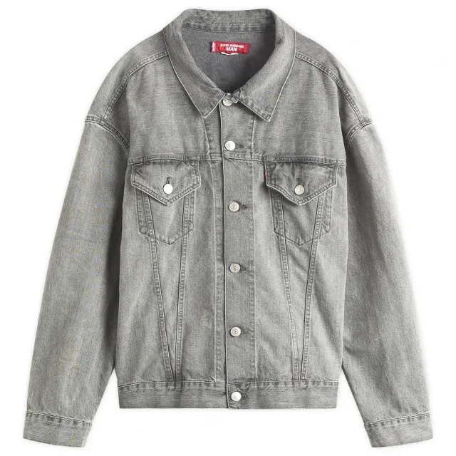 Junya Watanabe MAN Men's x Levis Selvedge Trucker Jacket Grey Mix
