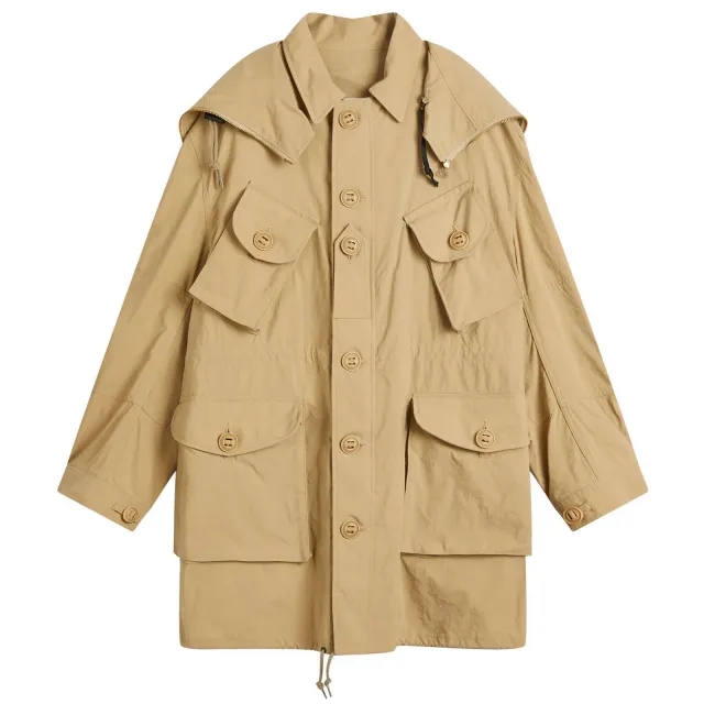 Junya Watanabe MAN Men's x C.P Company Nylon Oxford Goggle Jacket Beige