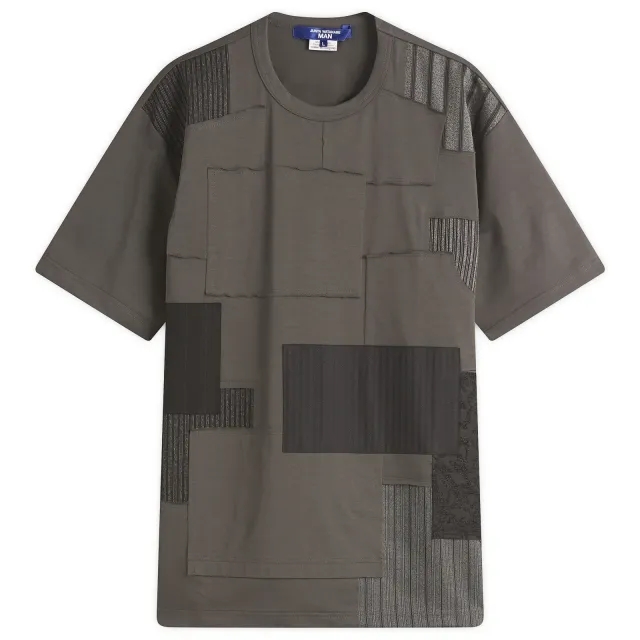 Junya Watanabe MAN Men's Patchwork T-Shirt Grey Mix