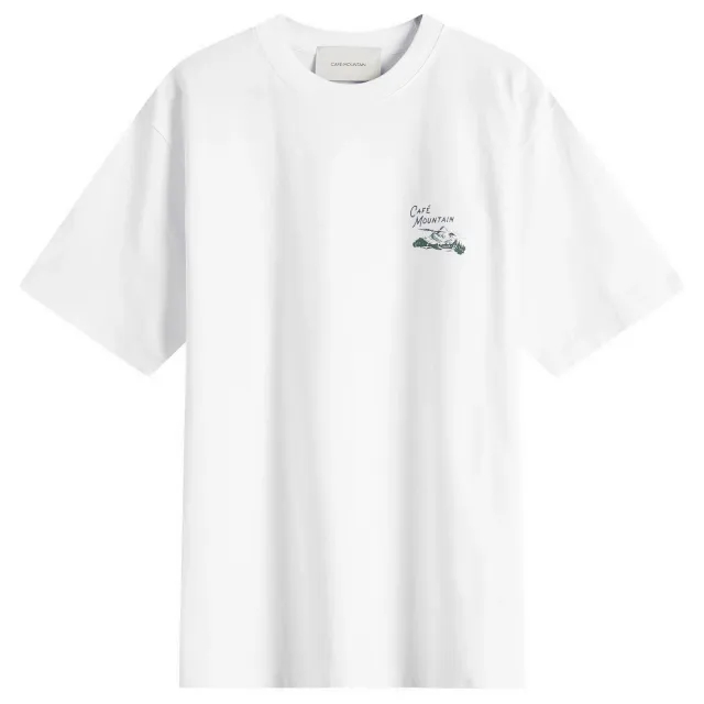 Café Mountain Men's Legacy T-Shirt Natural And Green