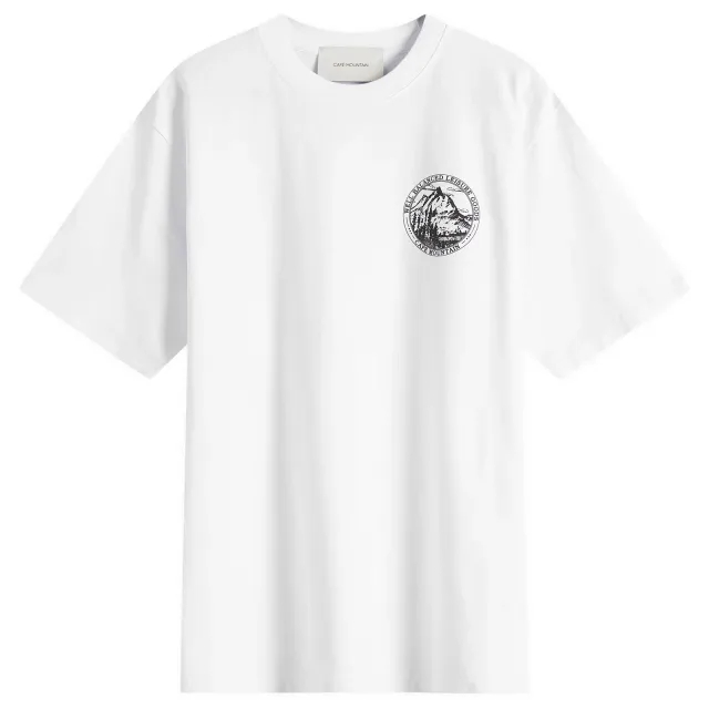 Café Mountain Men's Members Stamp T-Shirt Natural
