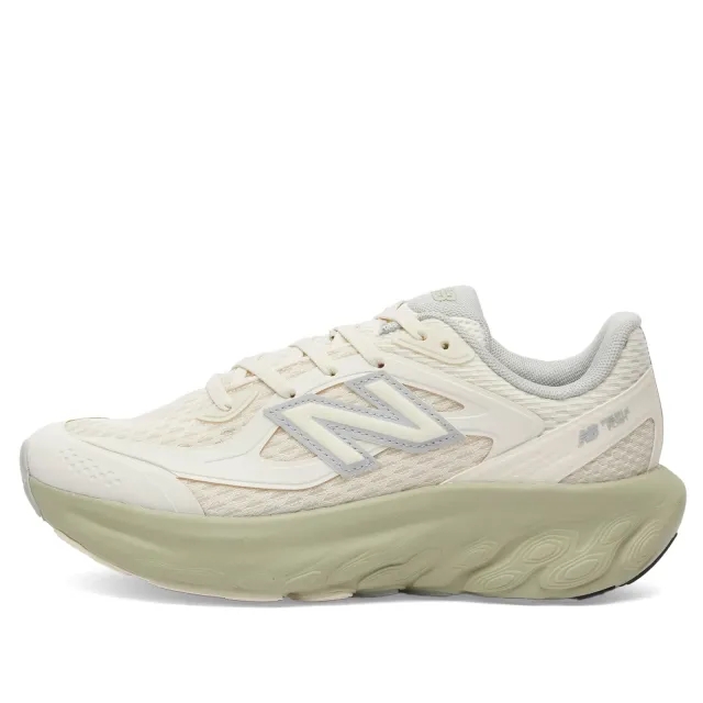 New Balance Men's Fresh Foam Trainer in Beige/Green Mesh