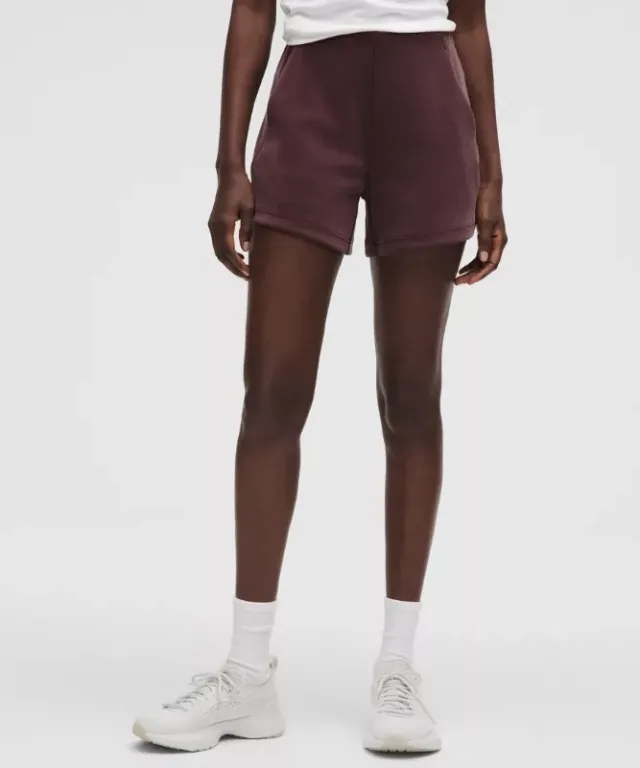 lululemon – Women's Softstreme Kick-Flare Mid-Rise Shorts – 4" – Color Purple – Size 0