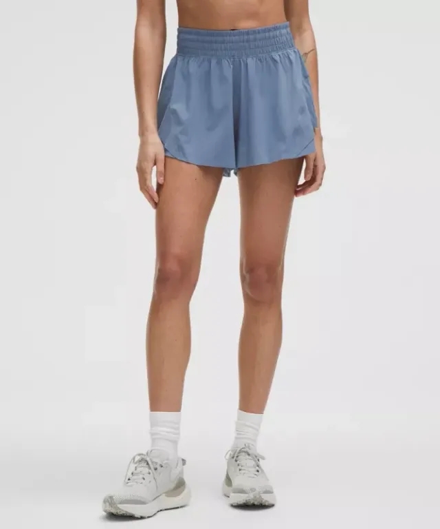 lululemon – Women's Shake It Out High-Rise Running Shorts – 2.5" – Color Blue – Size L