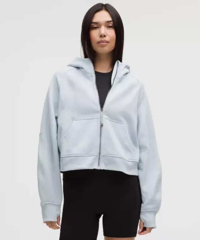 lululemon – Women's Scuba Oversized Full-Zip Hoodie – Color Blue/Silver/Pastel – Size M/L