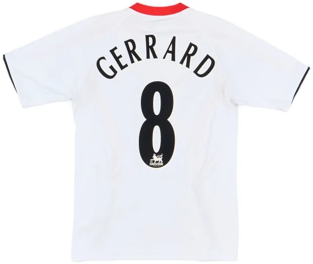 2005-06 Liverpool Away Shirt Gerrard #8 - 7/10 - (S)