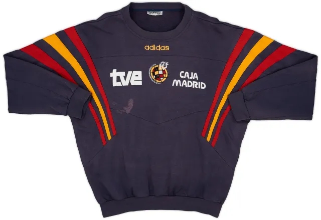 1996-98 Spain Player Issue adidas Sweat Top - 4/10 - (L/XL)