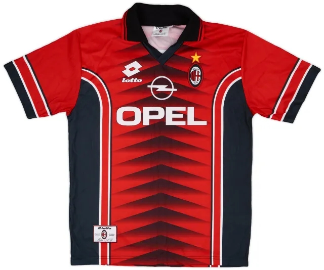 1996-97 AC Milan Lotto Training Shirt - 8/10 - (XL)