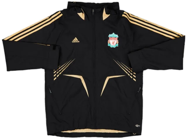2008-09 Liverpool adidas Hooded Rain Jacket - 8/10 - (L)