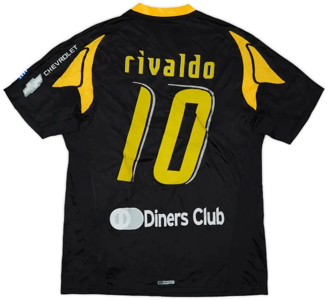 2007-08 AEK Athens Away Shirt Rivaldo #10 (L)