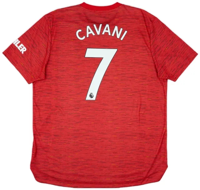 2020-21 Manchester United Authentic Home Shirt Cavani #7 - 10/10 - (XL)