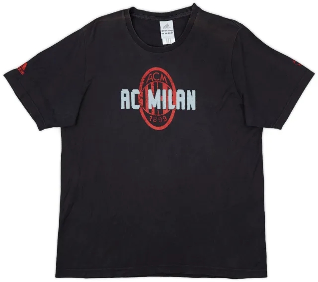 2007-08 AC Milan adidas Cotton Tee - 7/10 - (M)