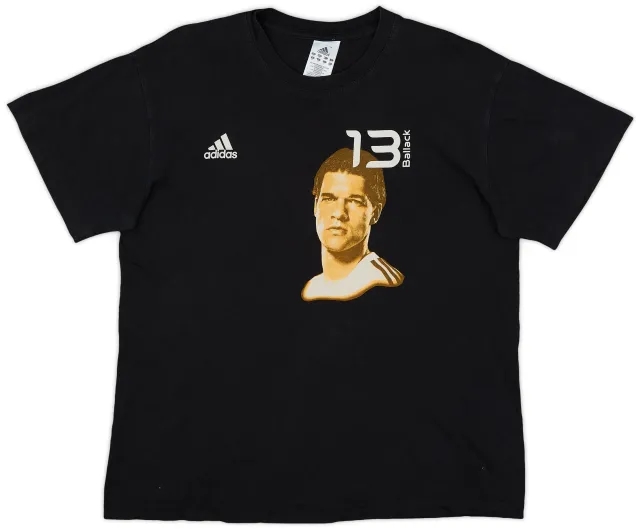 2006 Germany adidas Cotton Tee 'Ballack' - 8/10 - (M)