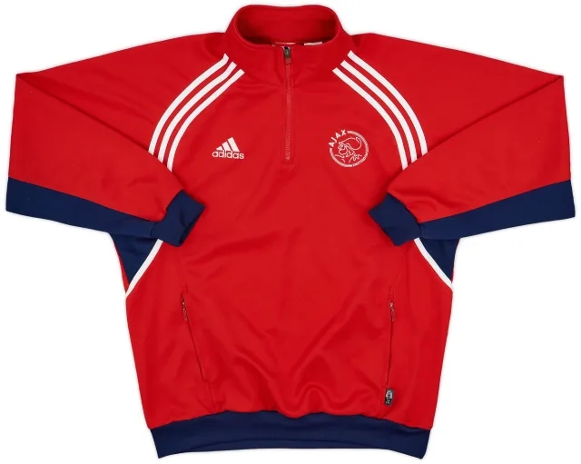 2000-01 Ajax adidas 1/4 Zip Sweat Top - 6/10 - (L/XL)