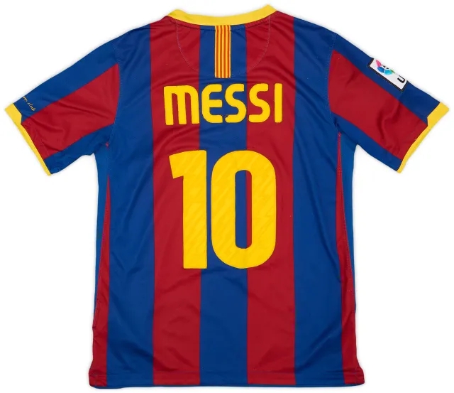 2010-11 Barcelona Home Shirt Messi #10 - 6/10 - (L.Boys)