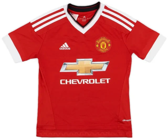 2015-16 Manchester United Home Shirt - 10/10 - (S.Boys)