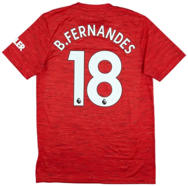 2020-21 Manchester United Home Shirt B.Fernandes #18 - 7/10 - (M)