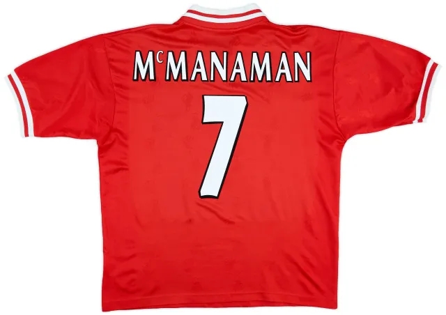 1996-98 Liverpool Home Shirt McManaman #7 - 8/10 - (L)