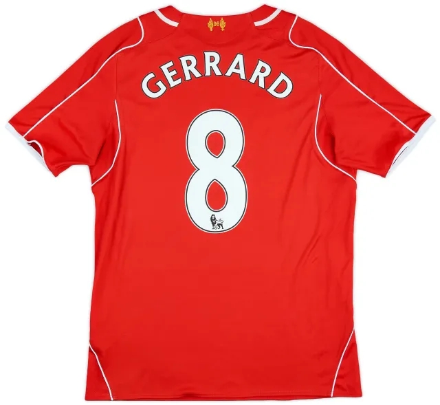 2014-15 Liverpool Home Shirt Gerrard #8 - 6/10 - (M)