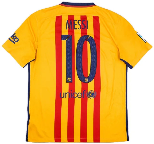 2015-16 Barcelona Away Shirt Messi #10 - 5/10 - (L)