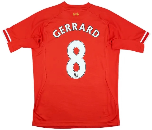 2013-14 Liverpool Home Shirt Gerrard #8 - 7/10 - (M)