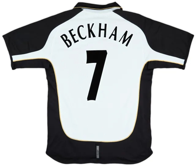 2001-02 Manchester United Centenary Away/Third Shirt Beckham #7 - 6/10 - (M)