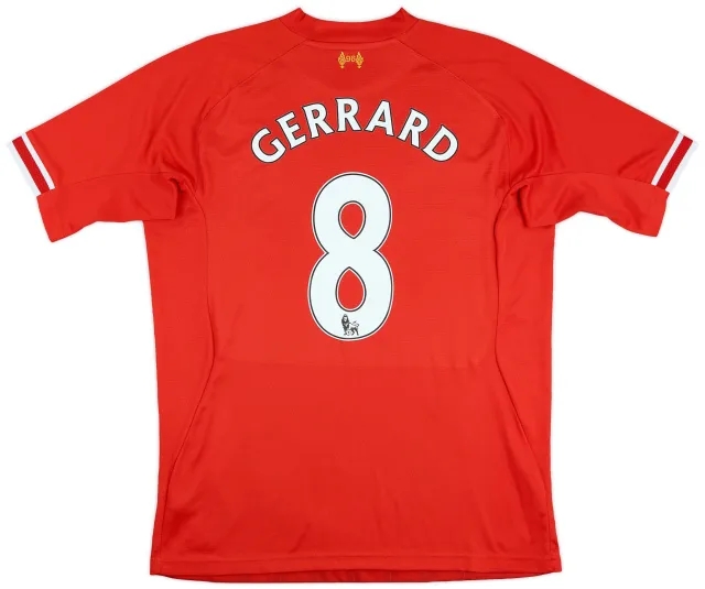 2013-14 Liverpool Home Shirt Gerrard #8 - 6/10 - (L)