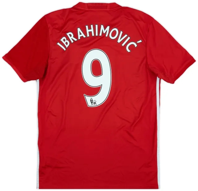 2016-17 Manchester United Home Shirt Ibrahimovic #9 - 5/10 - (M)