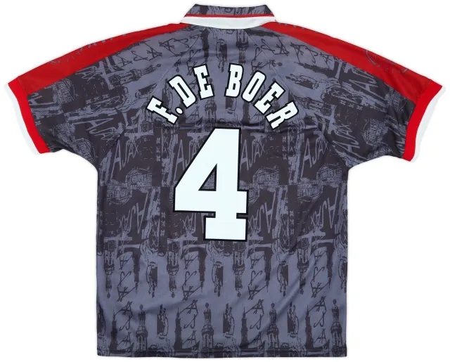 1996-97 Ajax Away Shirt F.De Boer #4 - 9/10 - (L)